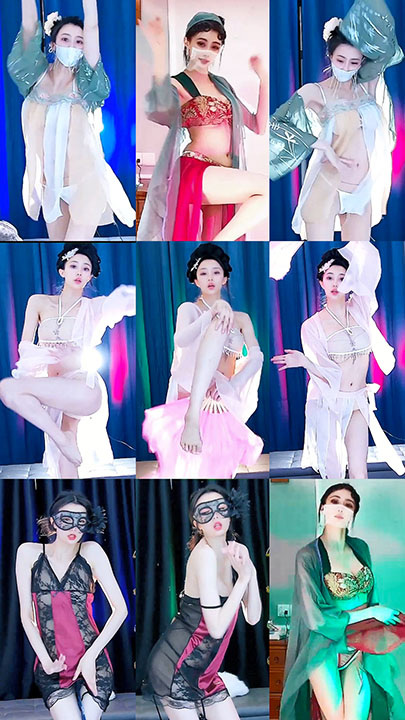 CC|白妖妖 土豪定制 薄纱古风热舞 5V